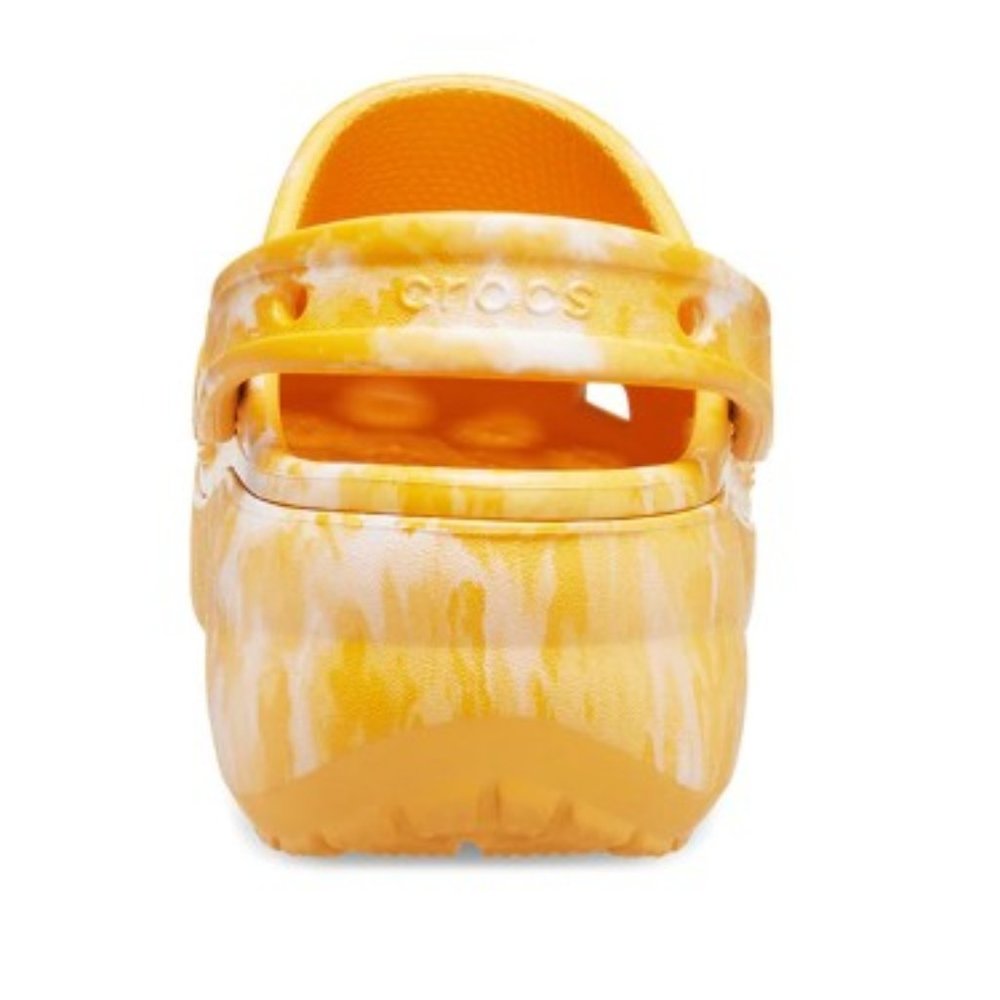 Crocs Women Classic Platform Graphic Clog in Orange Sorbet - Picture 4 of 5